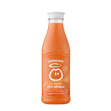 Pur jus réfrigéré plus zest défense Sans sucres ajoutés - INNOCENT - 750ml
