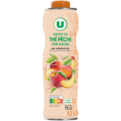Sirop thé pêche bidon 75cl