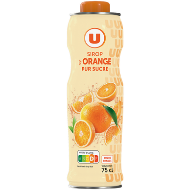 Sirop d'orange  bidon de 75cl