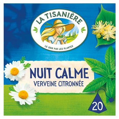 Infusion Nuit Calme Verveine La Tisanière 20 sachets