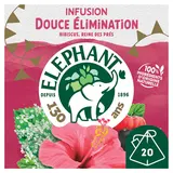 Infusion douce élimination hibiscus, reine des prés ELEPHANT - 20 sachets - 36g