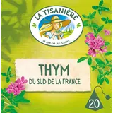 Infusion Thym du Sud de la France LA TISANIERE, x20 sachets, 22g