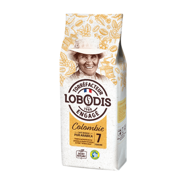 Café moulu LOBODIS pure origine Colombie - 250g