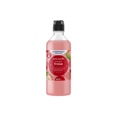 Concentré 440ml saveur fraise+ sans sucres - SODASTREAM