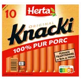 Saucisses Knacki Original Pur Porc HERTA x10 - 350g