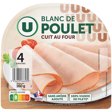 Blanc de Poulet - x4 tranches, 160g