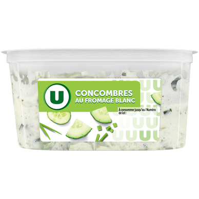 Salade de concombre, fromage frais et ciboulette  300g