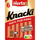 Saucisses Knacki Original Pur Porc HERTA x6 - 210g