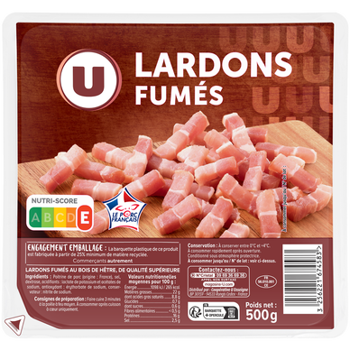 Lardons fumés - 500g