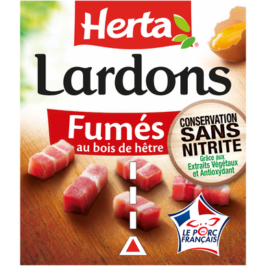 Lardons Fumés Conservation Sans Nitrite HERTA 2x75g