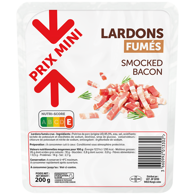 Lardons fumés - 200g