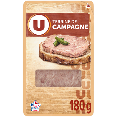 Terrine de campagne viande de porc français U 180g