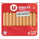 Saucisses Strasbourg conservation sans nitrite x10 350g