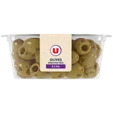 Olives vertes dénoyautées à l'ail, 150g