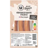 Véritable knacks d'Alsace - x4, 220g