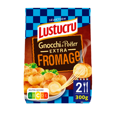 Gnocchi à poêler extra fromage LUSTUCRU 300G