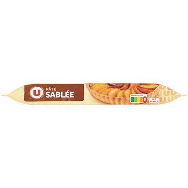 Pâte à tarte sablée ronde prête à dérouler  280g