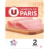 Jambon de Paris sans couenne - x2 tranches, 80g