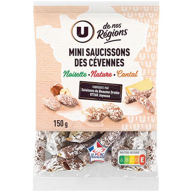 Trio de Mini Saucissons Multisaveurs VPF 150G