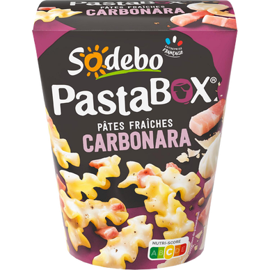 Pastabox fusili carbonara SODEBO 330g