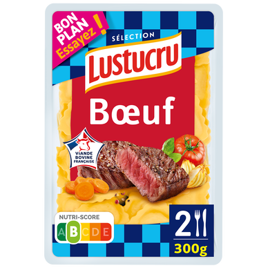 Raviolis au boeuf LUSTUCRU SELECTION, 300g