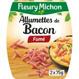 Allumettes bacon fumées FLEURY MICHON 2x75g