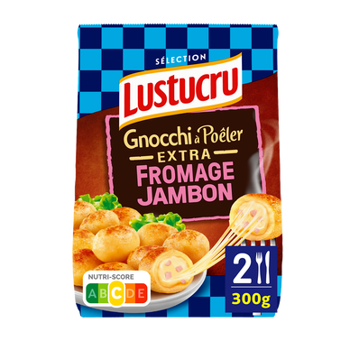 Gnocchi à poêler extra jambon fromage LUSTUCRU 300g