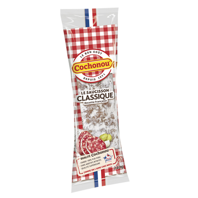 Saucisson Le Classique Porc Français - COCHONOU - 240g