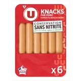 Saucisses de Strasbourg conservation sans nitrite U x6 210g
