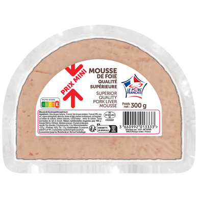 Mousse de foie supérieur U PRIX MINI