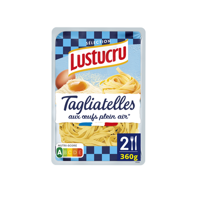 Tagliatelles aux oeufs frais LUSTUCRU 360g