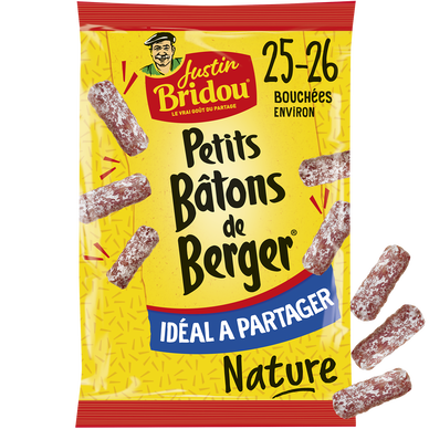 Saucisson Petits Bâton de Berger - JUSTIN BRIDOU - 160g - 26 bouchées