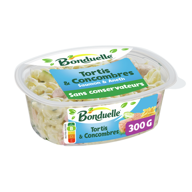 Salade de tortis et concombre au saumon BONDUELLE, 300g