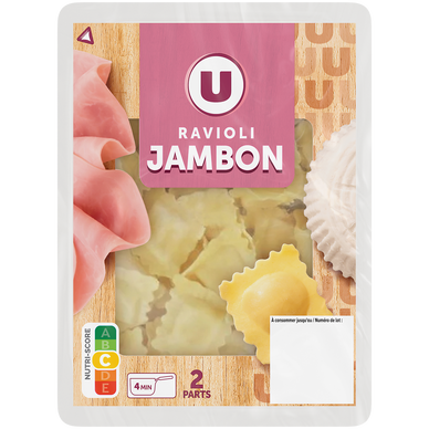Raviolis au jambon cuit  300g