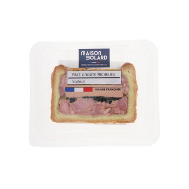 Paté en croûte Richelieu, MAISON BOLARD 1 tranche, 100g