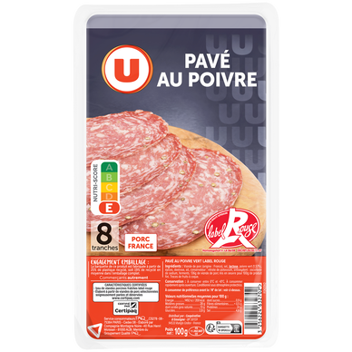 Pavé au poivre Label Rouge - x8 tranches, 100g