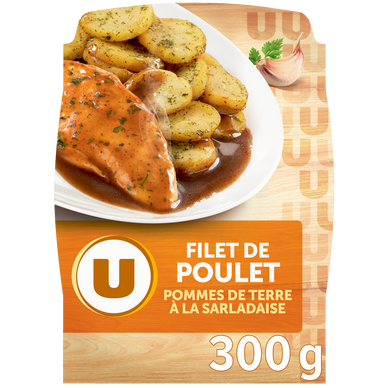Plat cuisiné individuel Filet de poulet pomme de terre à la sarladaise300g
