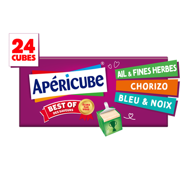 Fromage apéritif Best of des saveurs APERICUBE - 24 cubes 125g