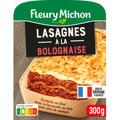 Plat cuisiné Individuel Lasagnes à la Bolognaise FLEURY MICHON - 300g