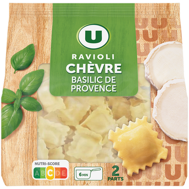 Ravioli au chèvre basilic de Provence U 300g