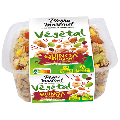 Salade de quinoa amandes et noisettes PIERRE MARTINET, 220g
