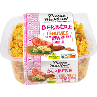Salade berbère taboulé aux légumes dattes et raisins secs PIERRE MARTINET, 250g