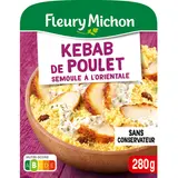 Plat cuisiné Individuel kebab de poulet et semoule FLEURY MICHON - 280g
