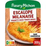 Plat cuisiné Individuel escalope milanaise et spaghetti FLEURY MICHON- 300g