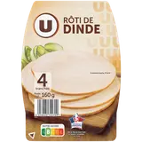 Rôti de Dinde - x4 tranches, 160g