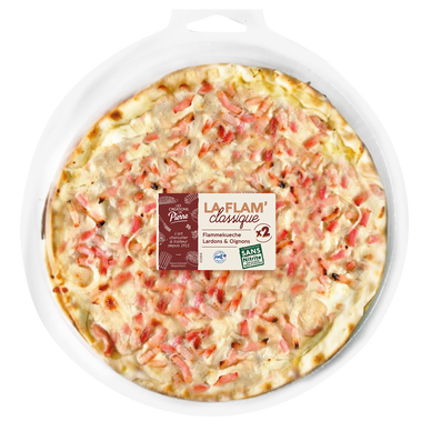 Tarte flambée lardons oignons ronde PIERRE SCHMIDT, 2 pièces de 120g