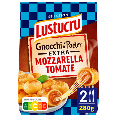 Gnocchi à poêler extra mozarella tomate LUSTUCRU, 280g