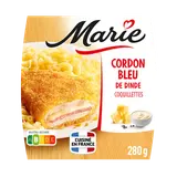 Cordon bleu et coquillettes au fromage MARIE, 280g
