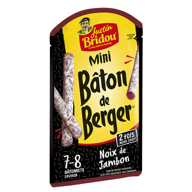 Saucisson Mini Bâton de Berger Délice - JUSTIN BRIDOU - 80g - 8 bâtonnets