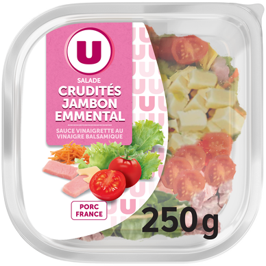Salade Bol jambon crudité, 250g
